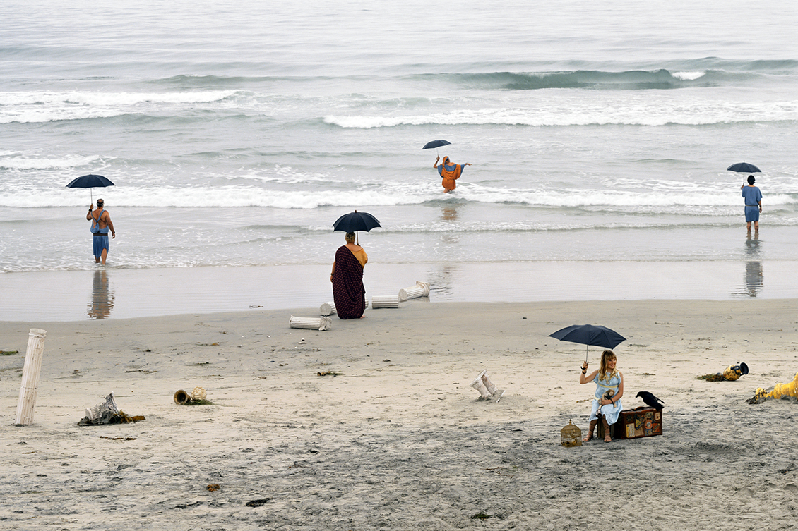 Eleanor Antin (American, b. 1935), Going Home, from Roman Allegories (detail), 2004, chromogenic print, 48-1/2 x 102-3/4 x 2 inches. Palmer Museum of Art, Purchased with funds provided by the Donald W. Hamer Endowment for Art Acquisitions and Exhibitions, 2006.29. © Eleanor Antin