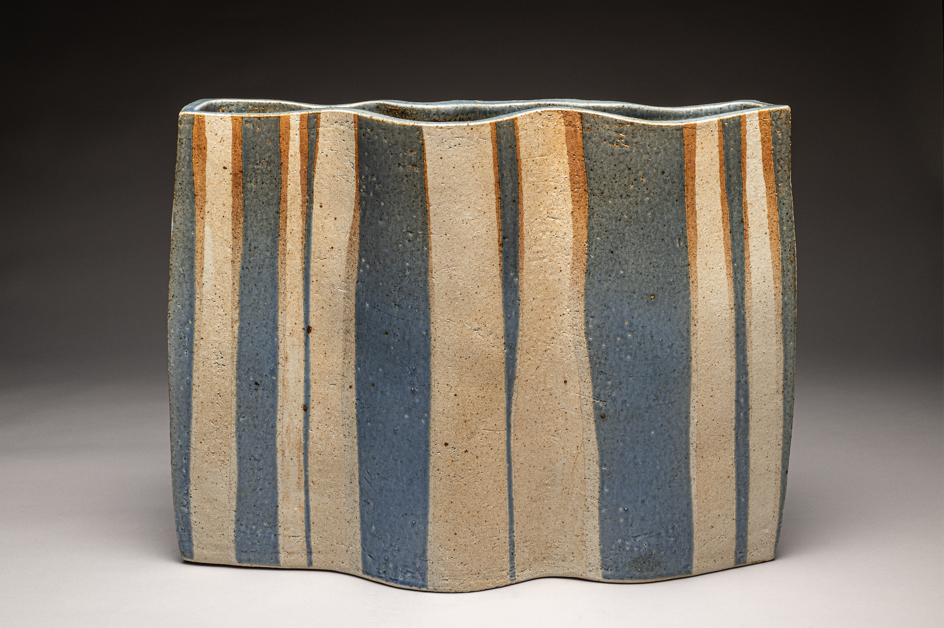 Bente Hansen, Large Slab-Built Vase, n.d., 16-1/4 x 20-7/8 x 7-7/8 inches. Given in Memory of Barbara Robison Davis by her friends, 81.26