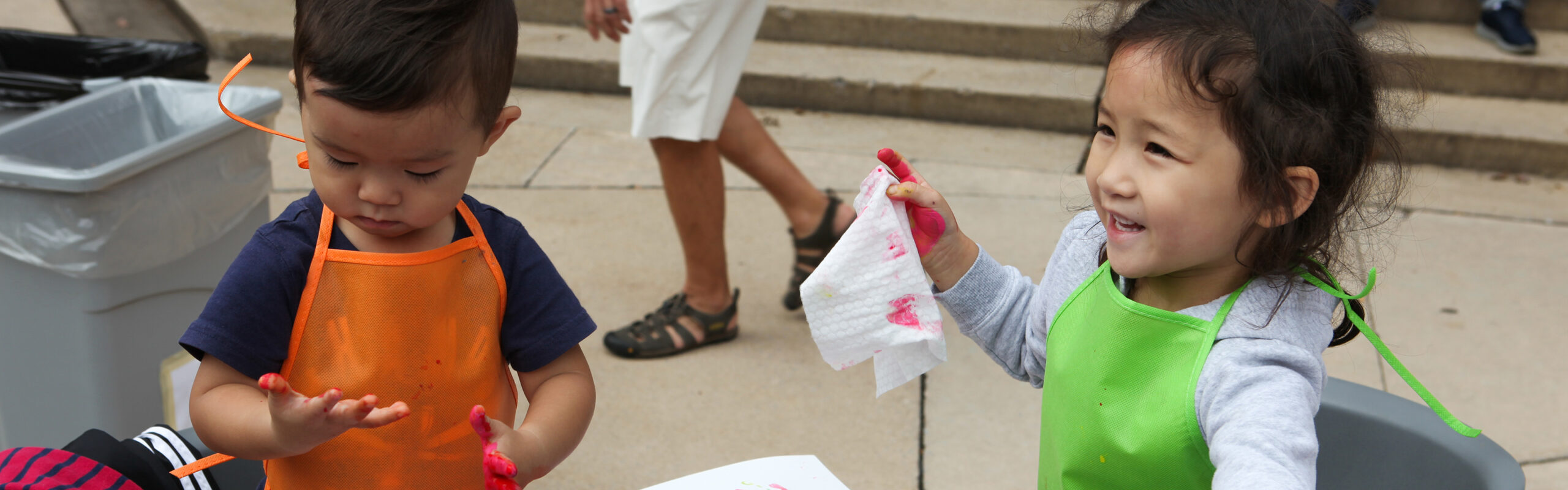 Children at a Family Day event