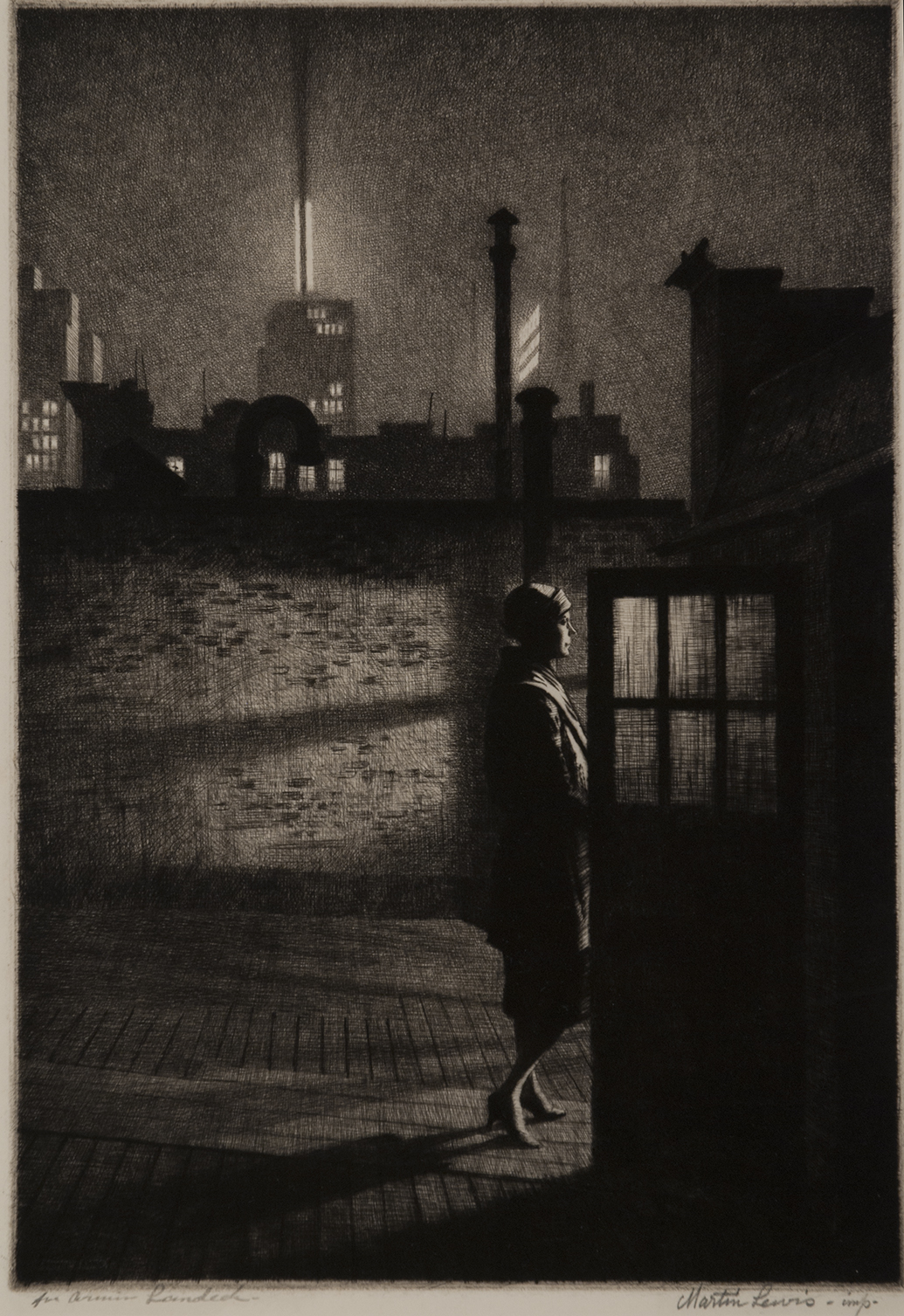 Martin Lewis (American, 1881–1962), Little Penthouse, 1931
