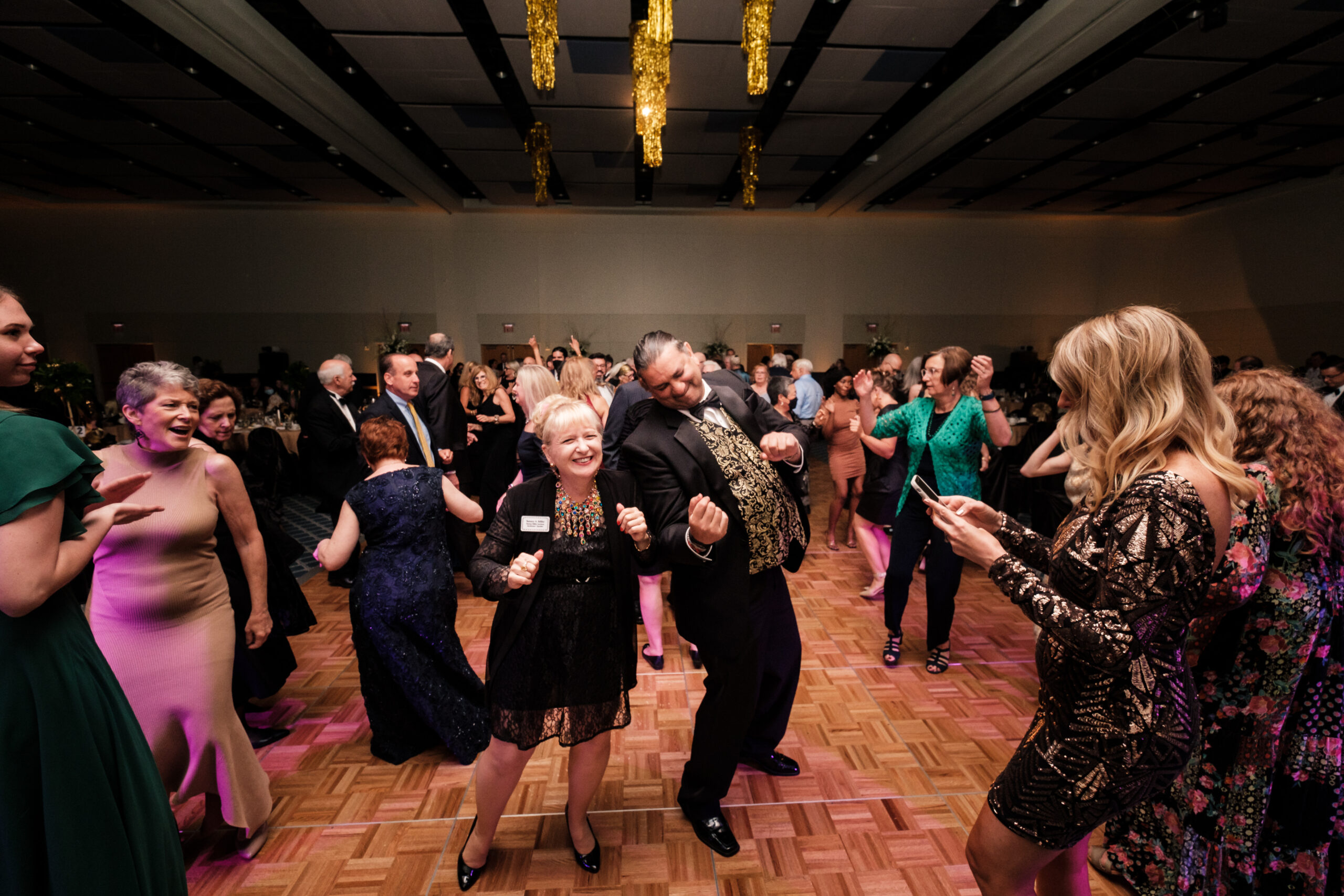 Dancing at the gala