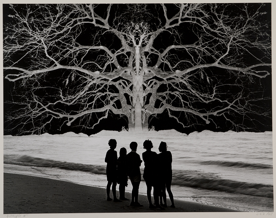 Jerry Uelsmann, Apocalypse II, 1967, gelatin silver print, 10½ x 13 5/16 inches. Palmer Museum of Art, Museum purchase, 2011.98. © Jerry Uelsmann