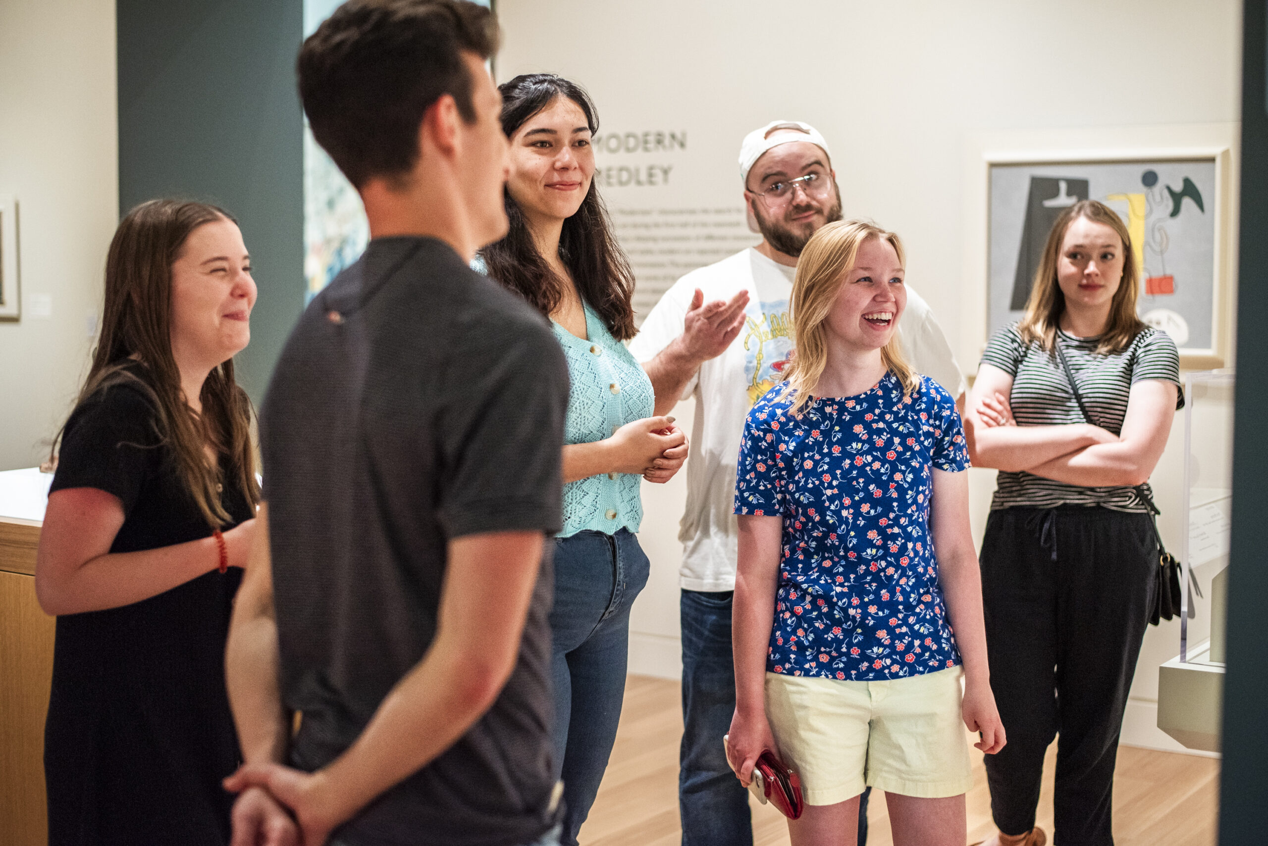 University students at the Palmer Museum